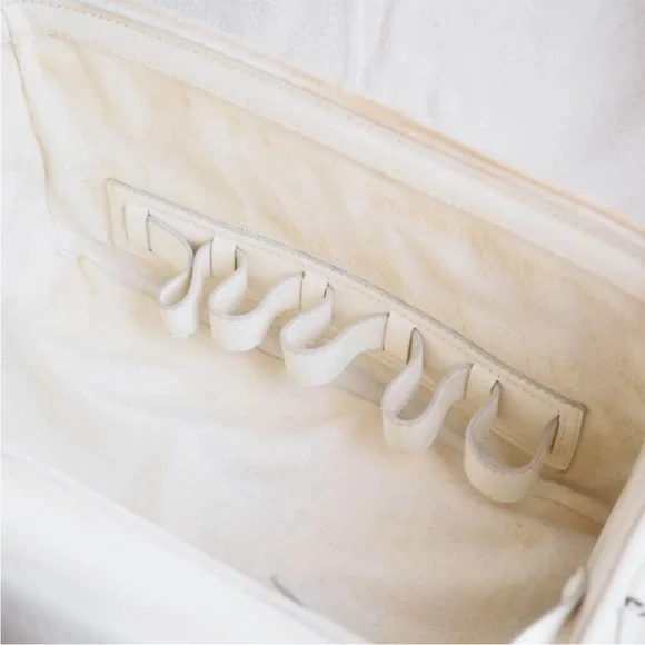 Gucci White Leather Handbag with Bamboo Handle - Picture 7 of 11